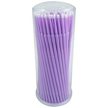 Micro brushes - 100 pcs - violet