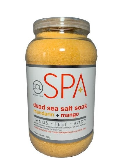 BCL Spa Dead Sea Salt Soak Mandarin & Mango (128 oz) - Gallon