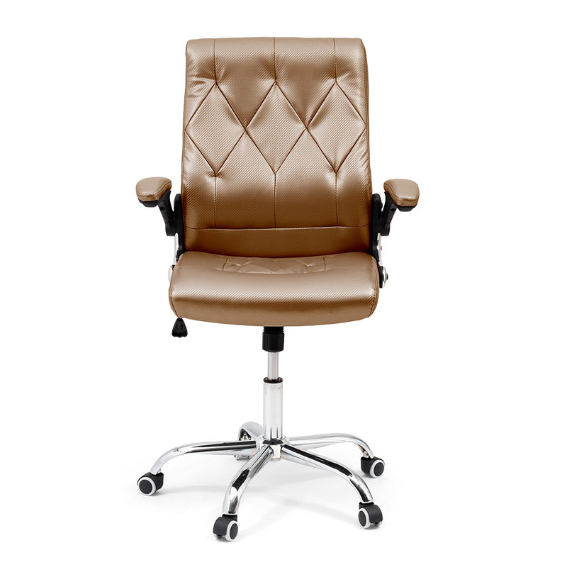 Customer Chair B207 Carbon Fiber - Cappuchino