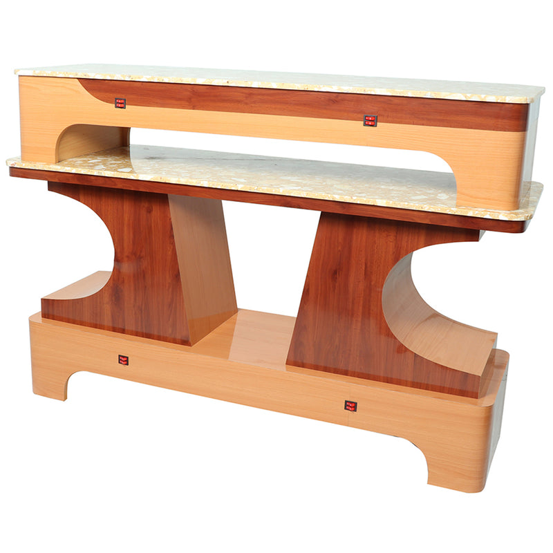Nail Dryer Table - D04 Rectangle - Light Wood