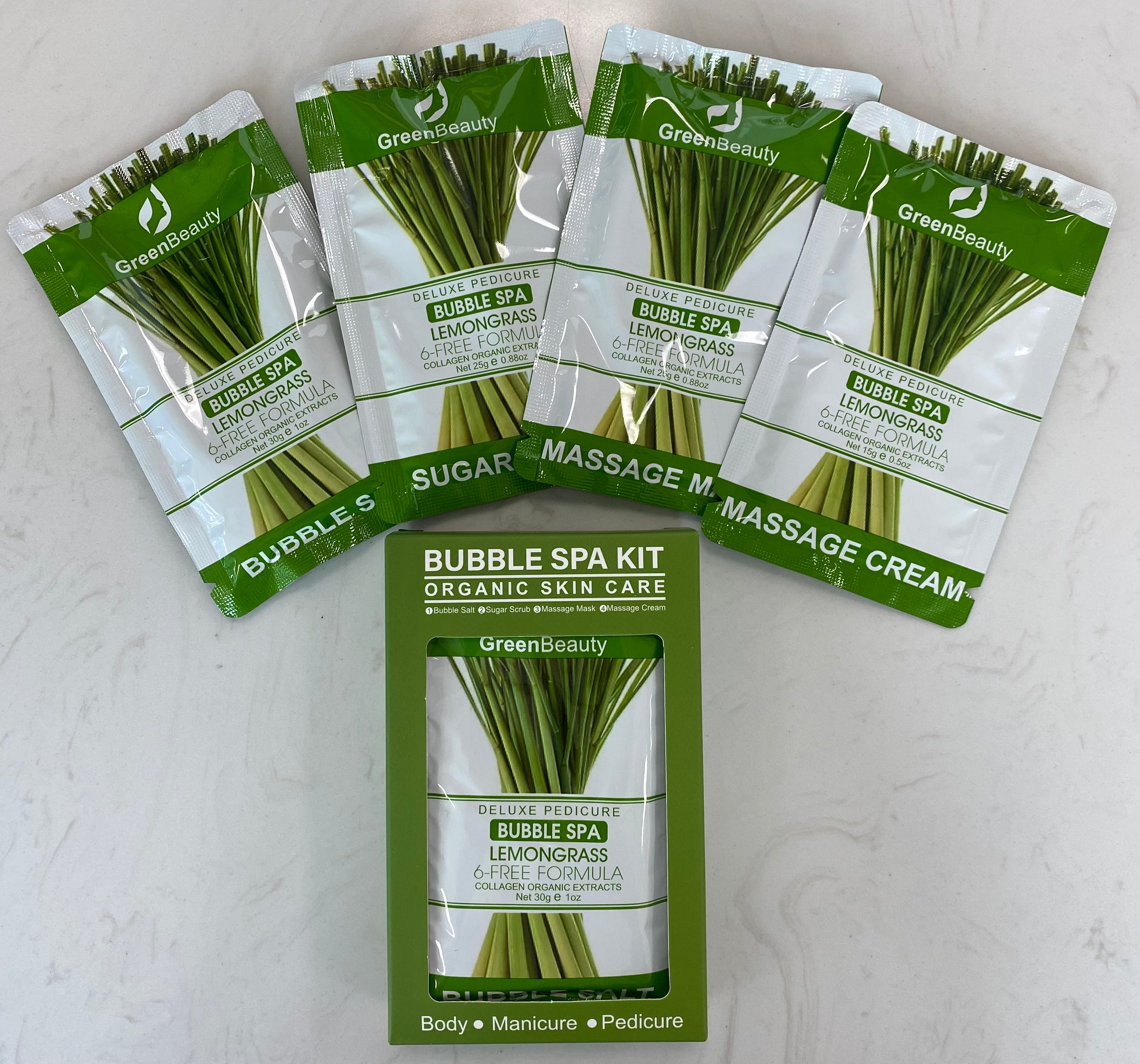 GreenBeauty Spa Bubble 4 In 1 - Lemongrass - 1 Kit