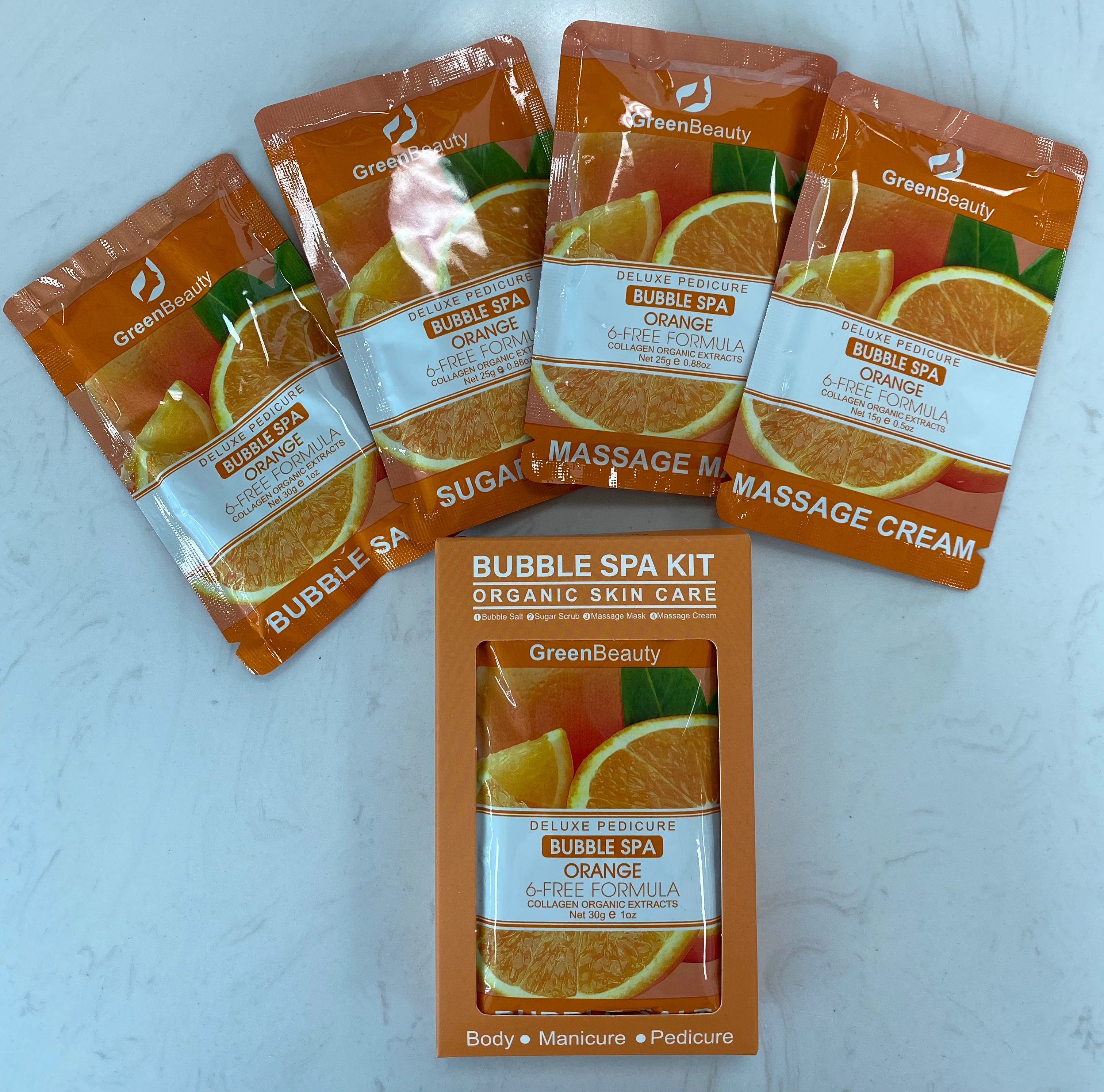 GreenBeauty Spa Bubble 4 In 1 - Orange - 1 Kit