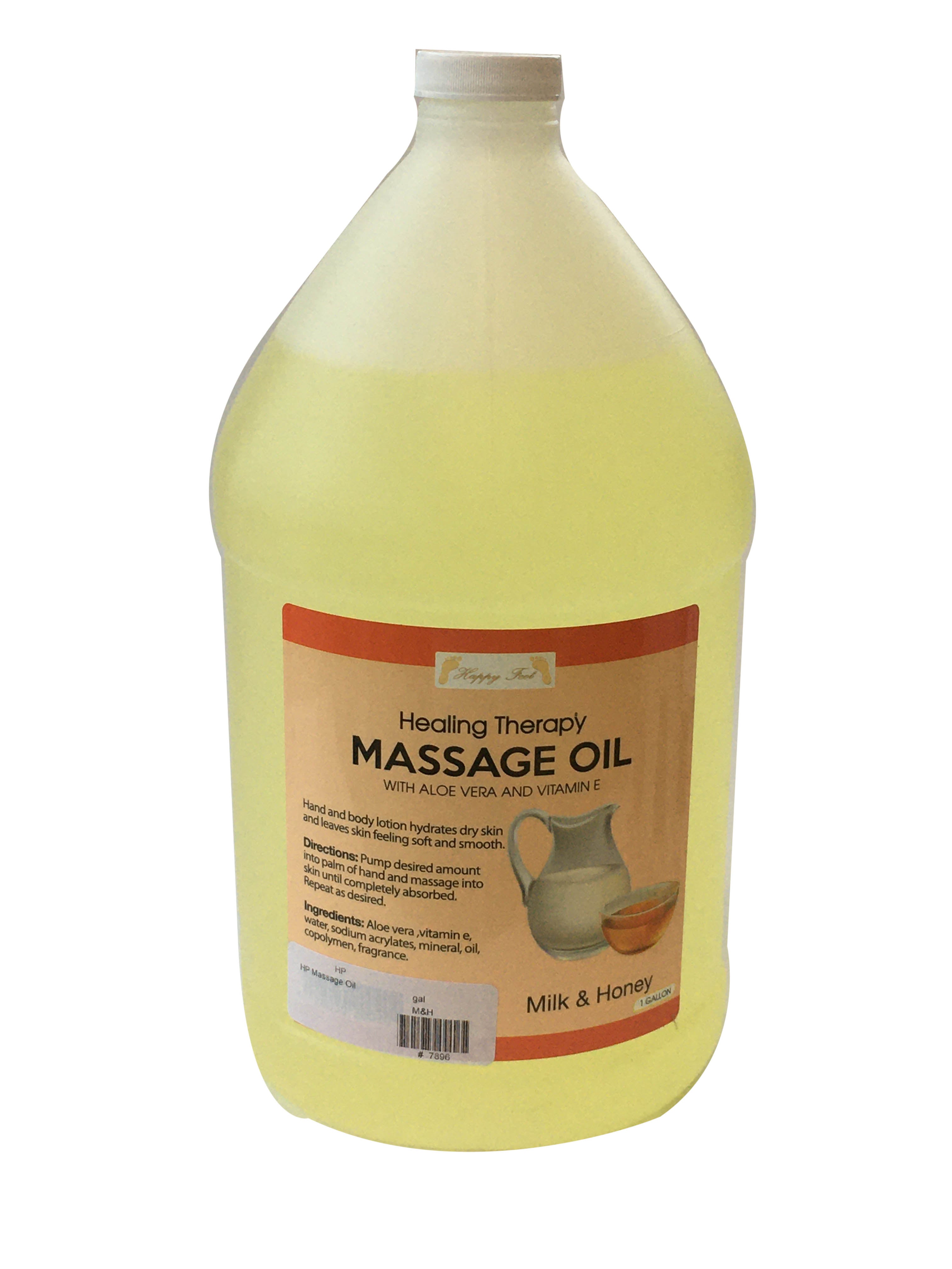 HappyFeet Massage Oil - Milk & Honey - Case of 4
