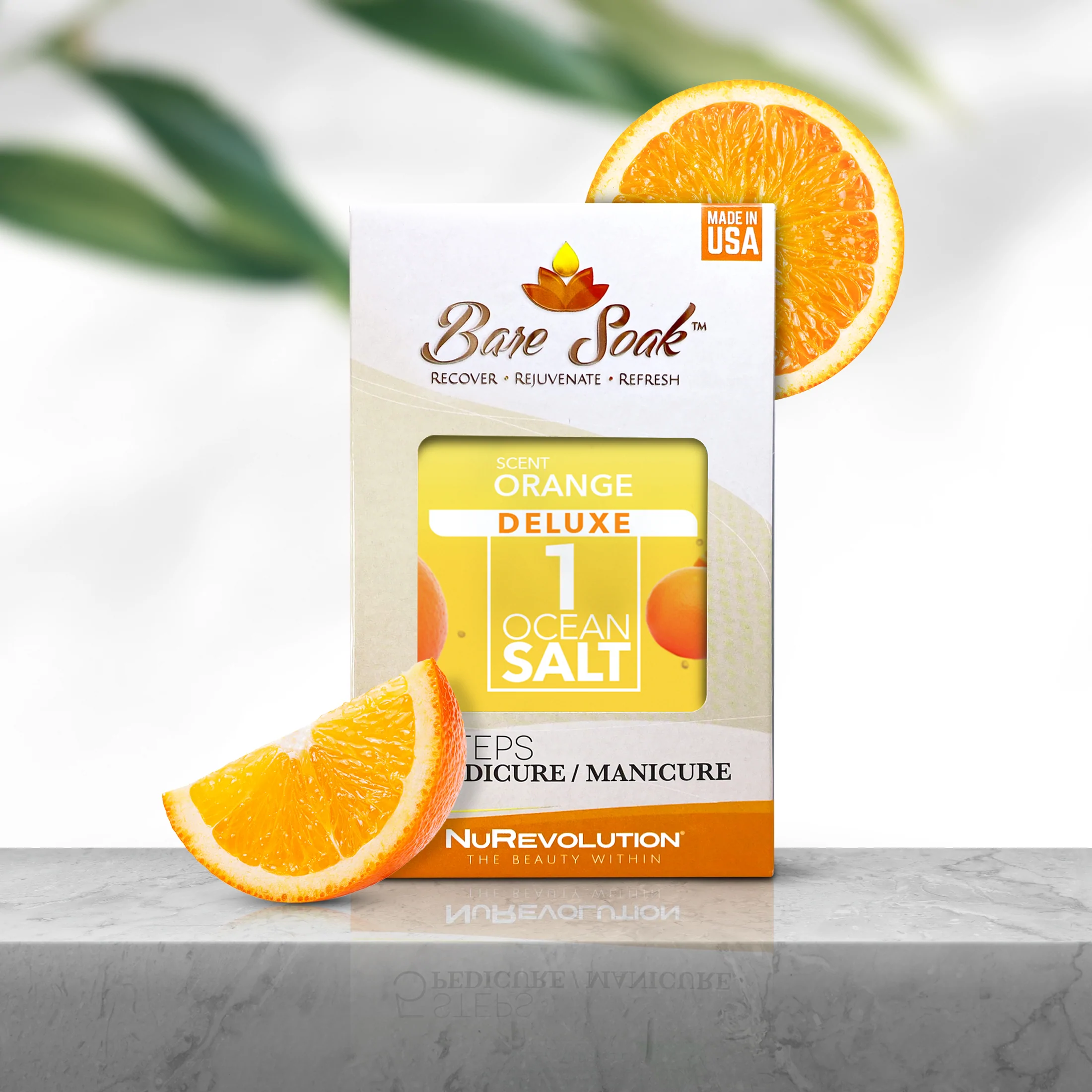 NuRevolution Deluxe 5 Steps Pedicure - Orange - Case of 50