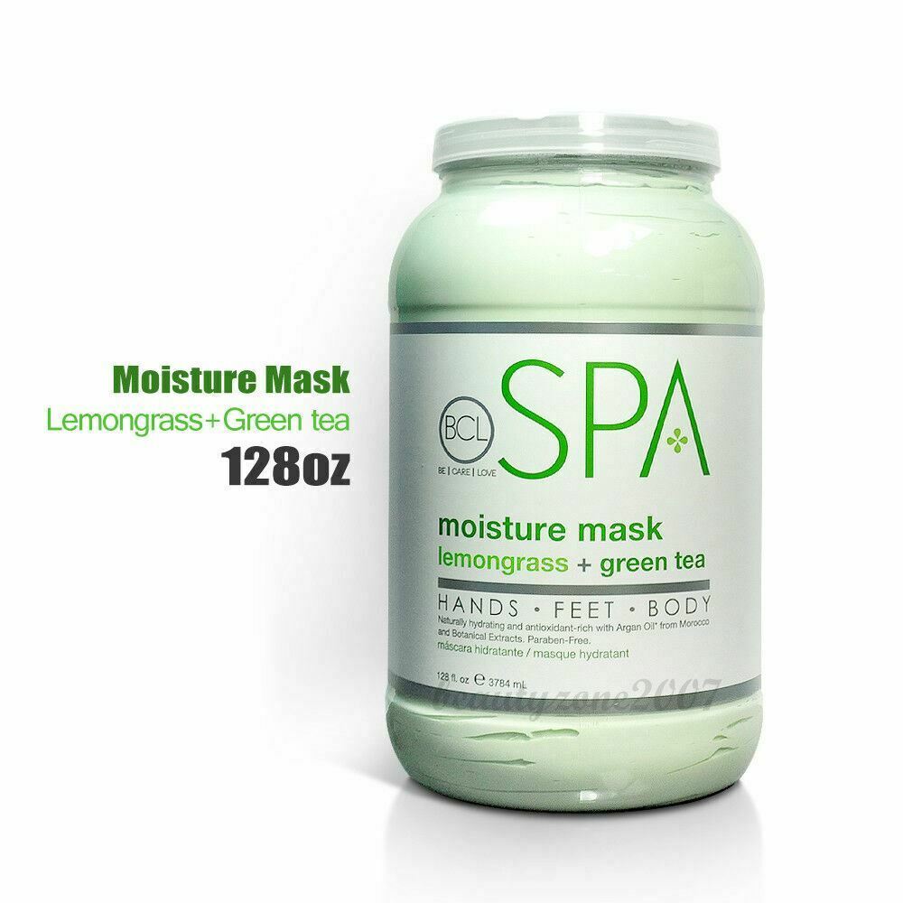 BCL Spa Moisture Mask Lemongrass & Green Tea (128 oz) - Case of 4
