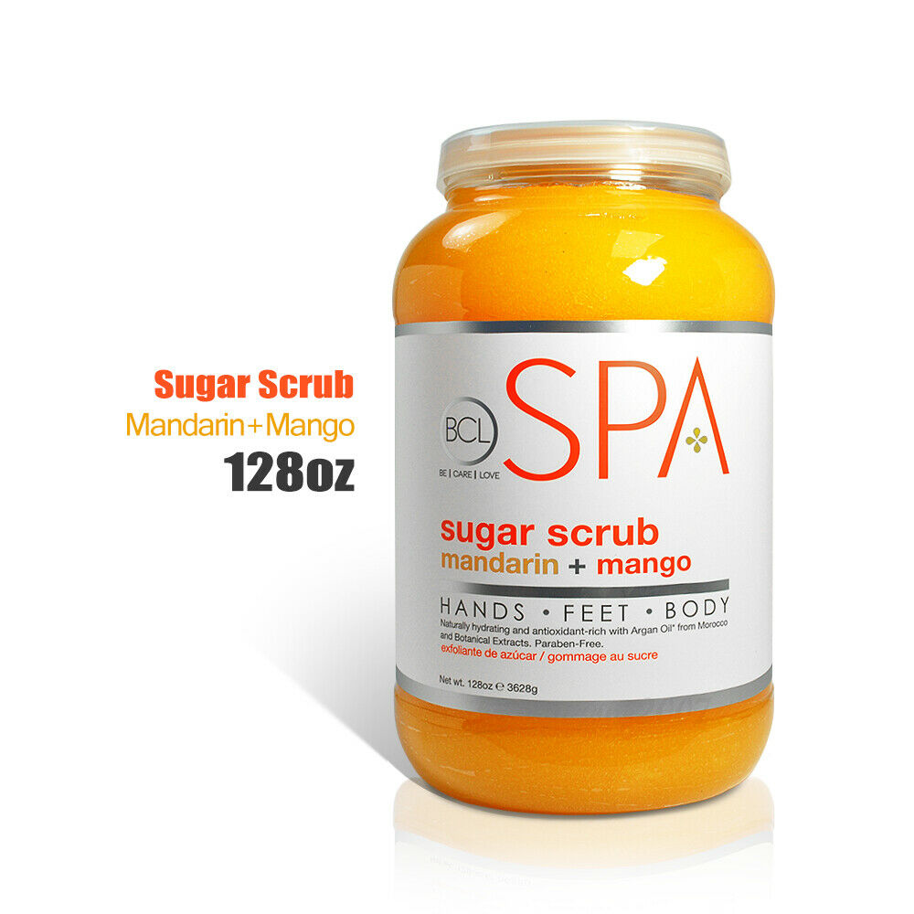 BCL Spa Sugar Scrub Mandarin & Mango 128 oz - Case of 4