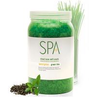 BCL Spa Dead Sea Salt Soak Lemongrass & Green Tea (128 oz) - Case of 4