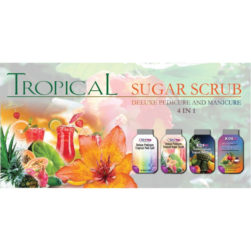 KDS Deluxe Pedicure 4 Step - Tropical - Kit