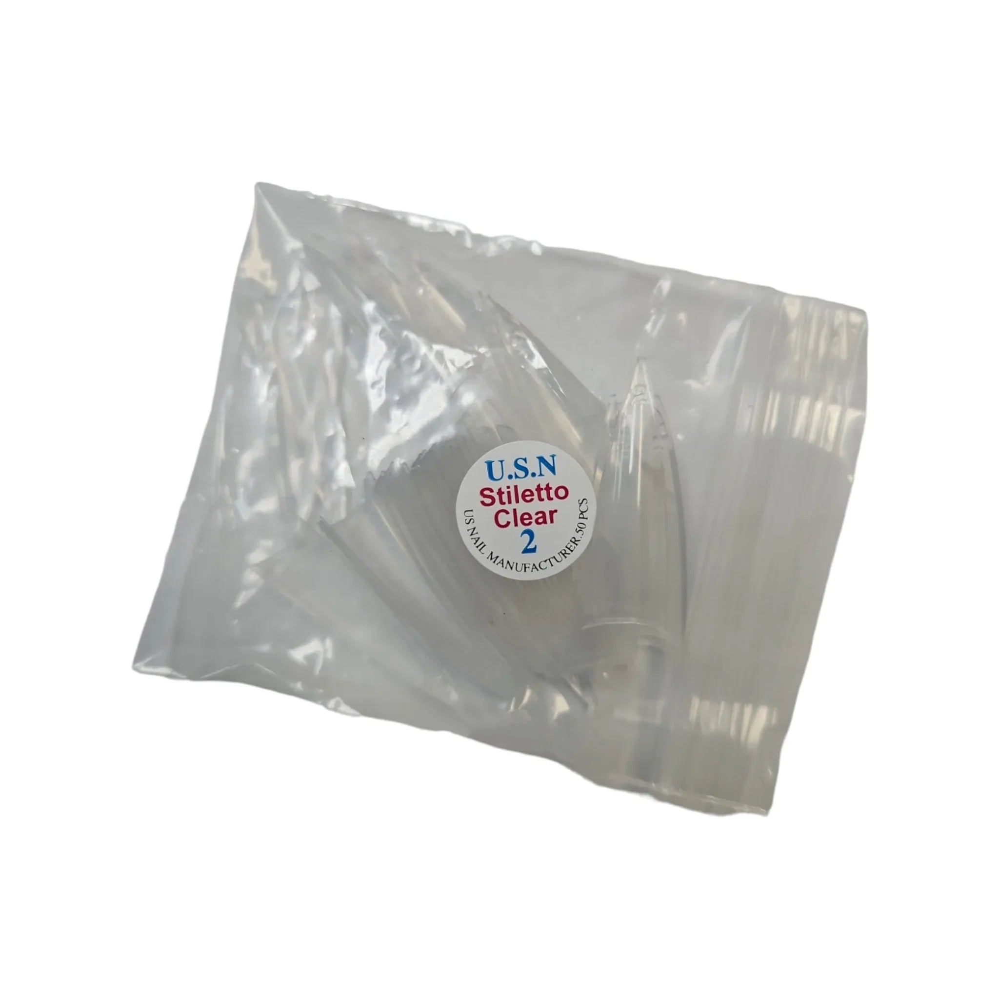 USN Stiletto Clear Tips