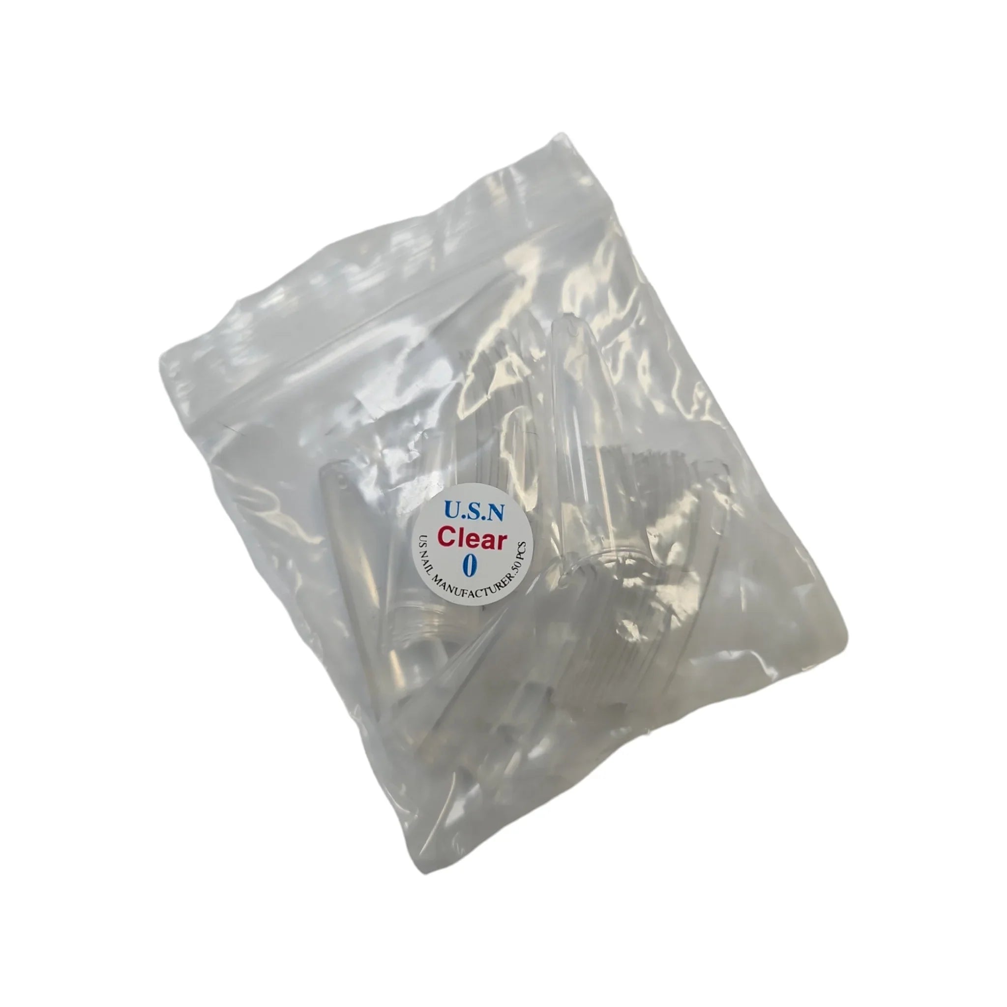 USN Straight Coffin Clear Tips