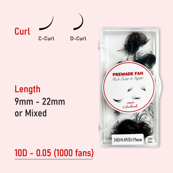 10D 0.05 (1000 fans - Bulk) - C - 16mm