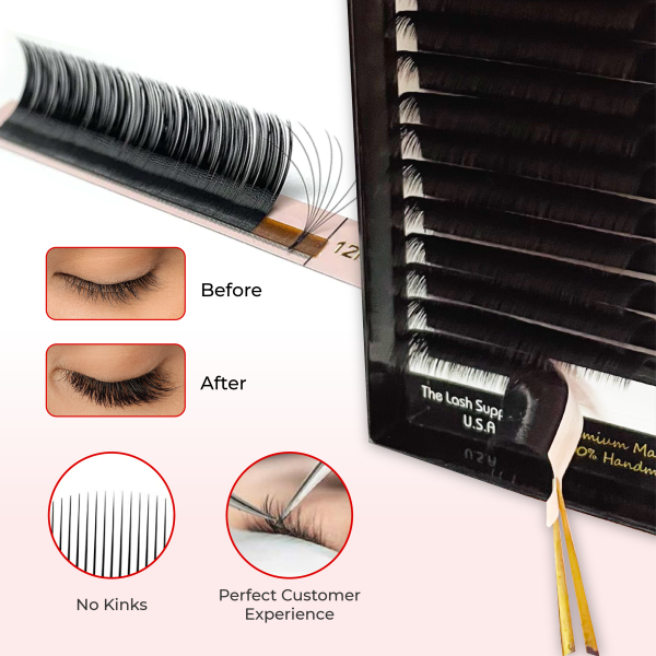 Magic Lash (Easy Fan - Self Fanning Lashes) - D - 10mm