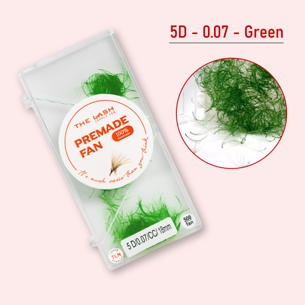 5D 0.07 - Màu xanh lá cây - CC - 13mm