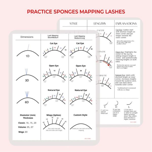 Lash Sponges for Practice with Map