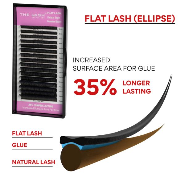 Flat Lash (Ellipse) - D - 10mm