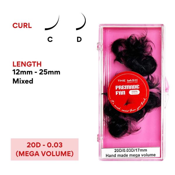 20D 0.03 (Handmade - Mega Volume) - C - 14mm