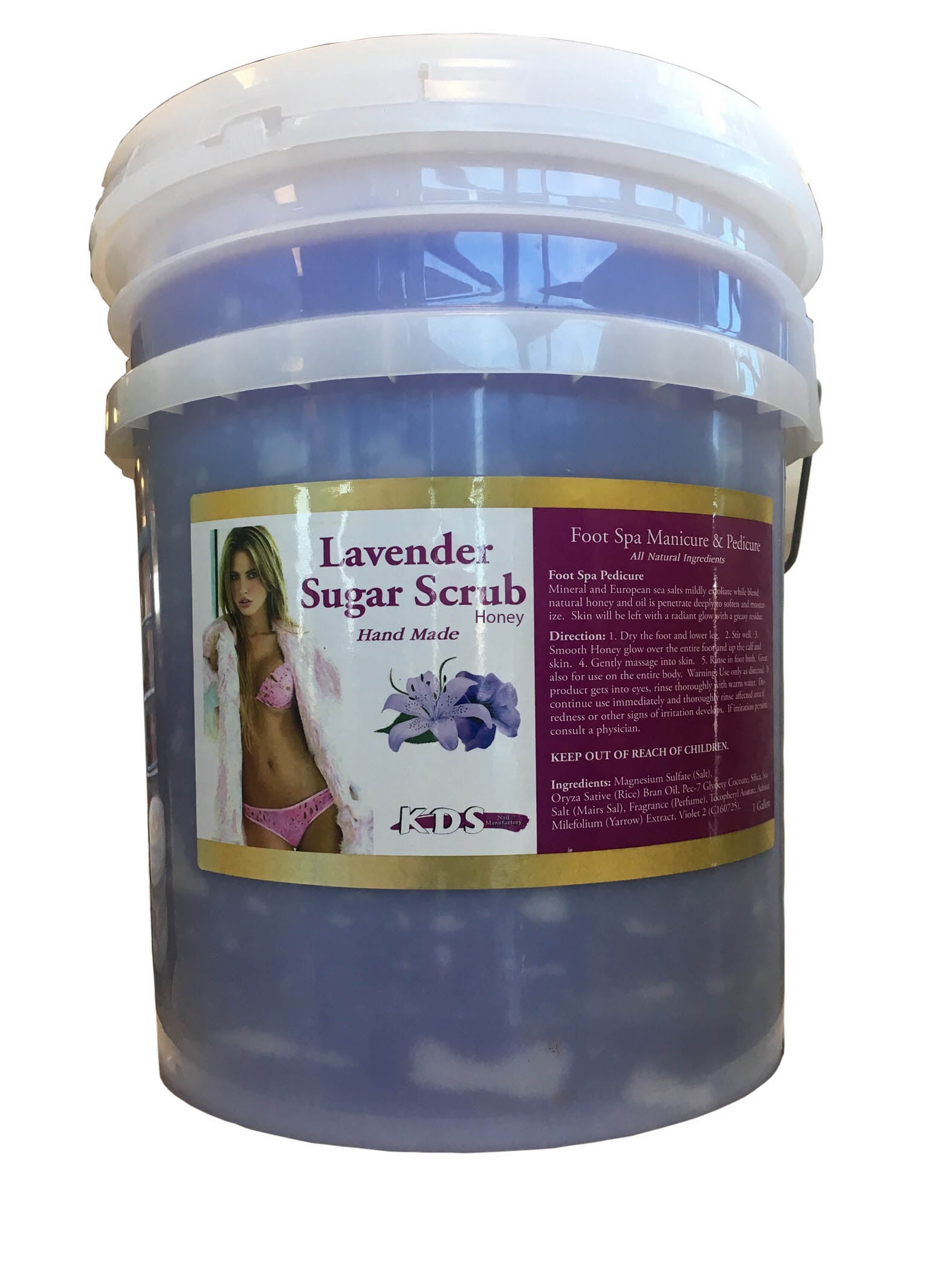 KDS Honey Sugar Scrub Bucket - Lavender