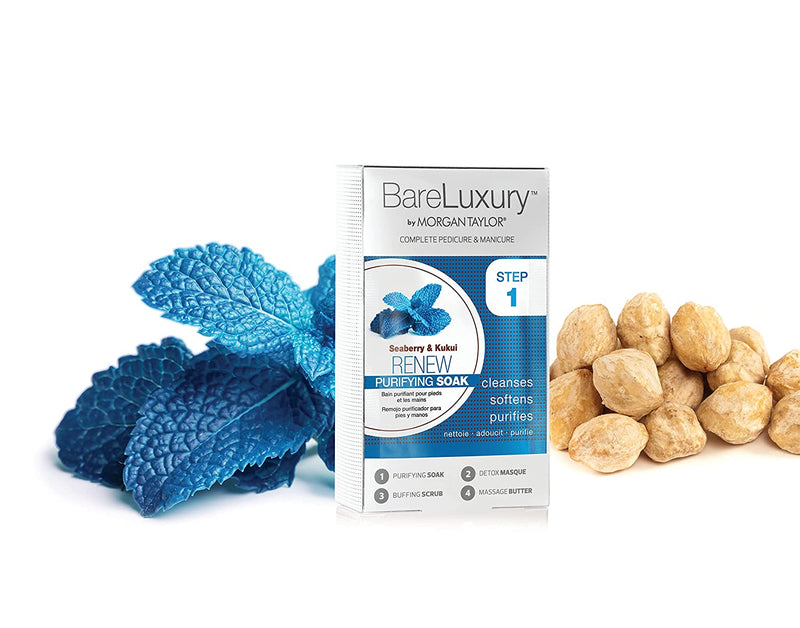 BareLuxury 4-Step, Complete Pedicure & Manicure Packs - Seaberry & Kukui (Buy 1 get 1 Free)