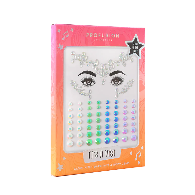 Profusion Cosmetics It's A Vibe | Glow-in-the-Dark Face & Body Gems