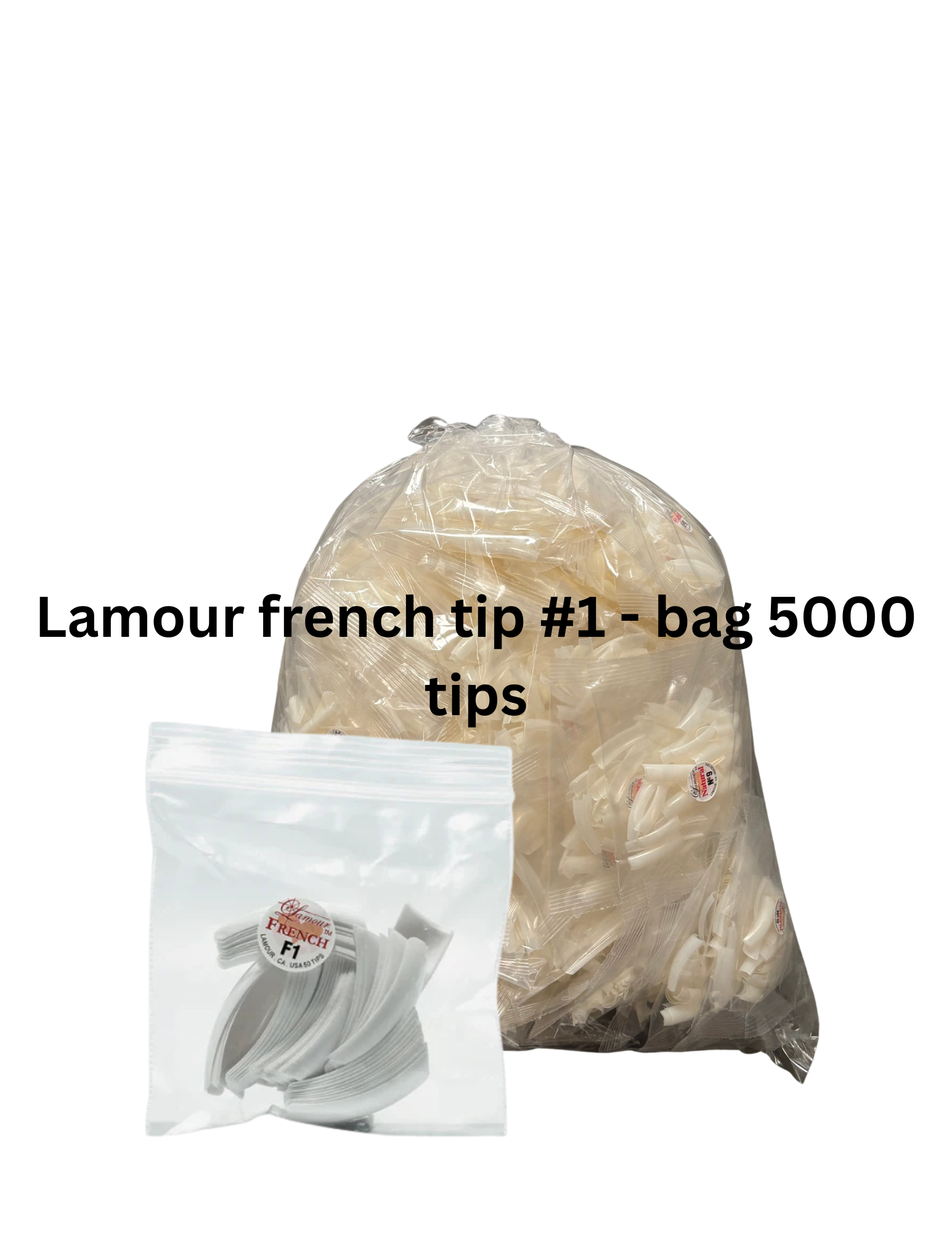 Lamour French Tips # 1 - Big Bag / 5000 Tips