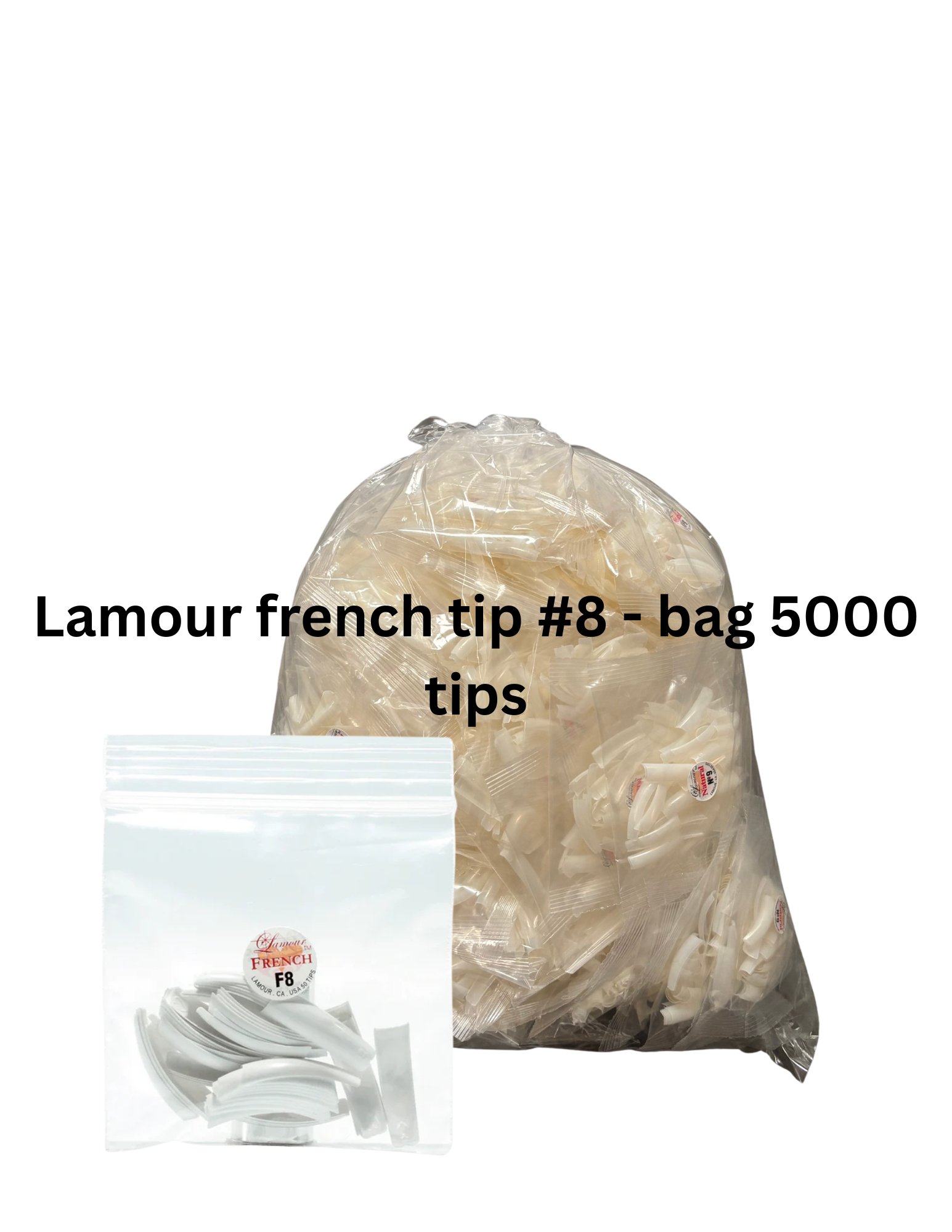 Lamour French Tips # 8 - Big Bag / 5000 Tips