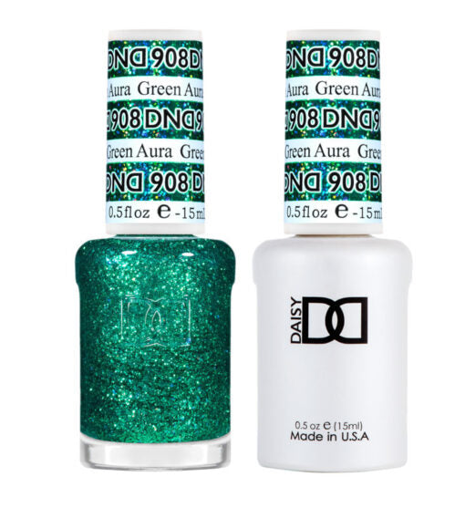 DND - Gel & Lacquer # 908 Green Aura