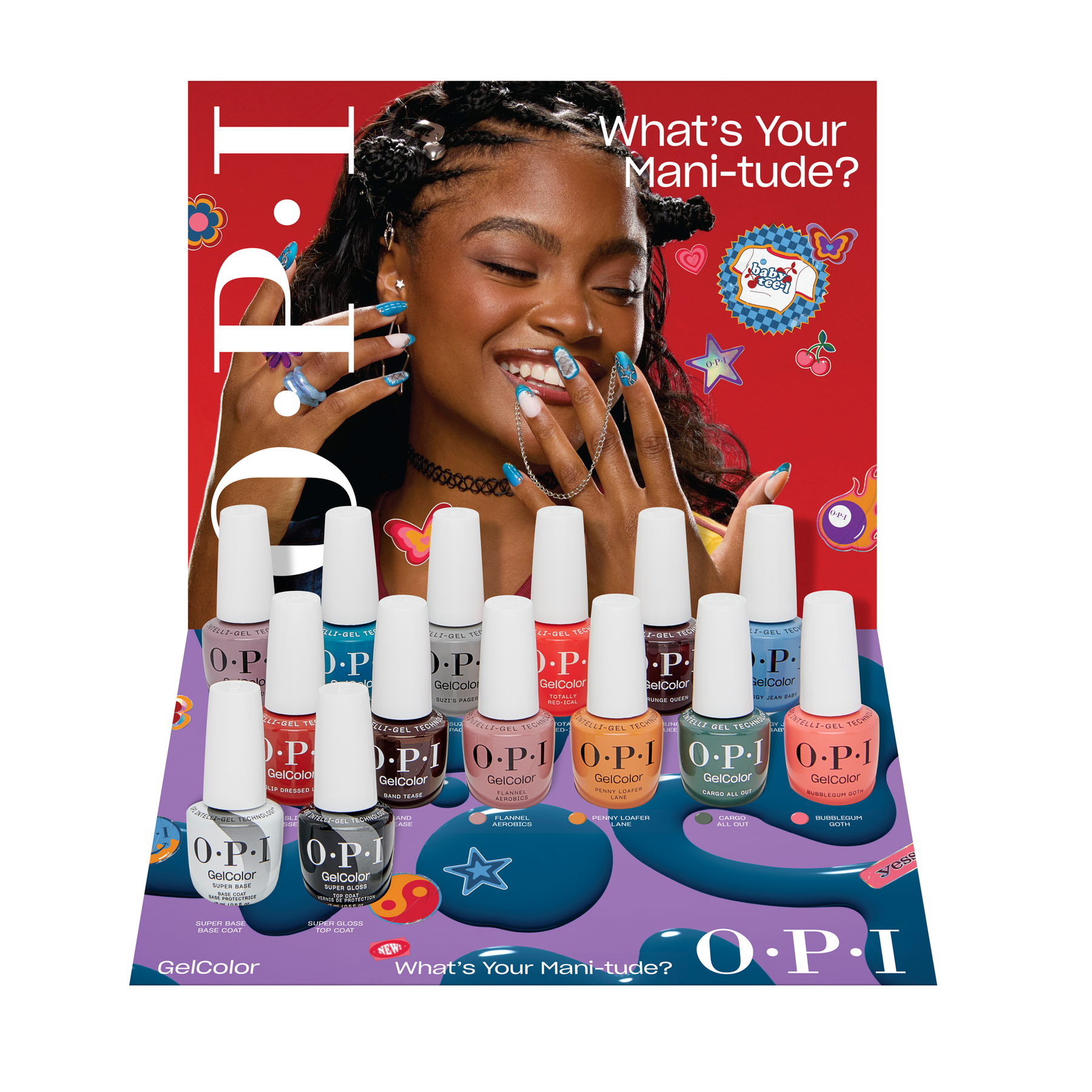 OPI GelColor Intelli-Gel Set with Base and Top - What's Your Mani‑tude - Collection Fall 2025
