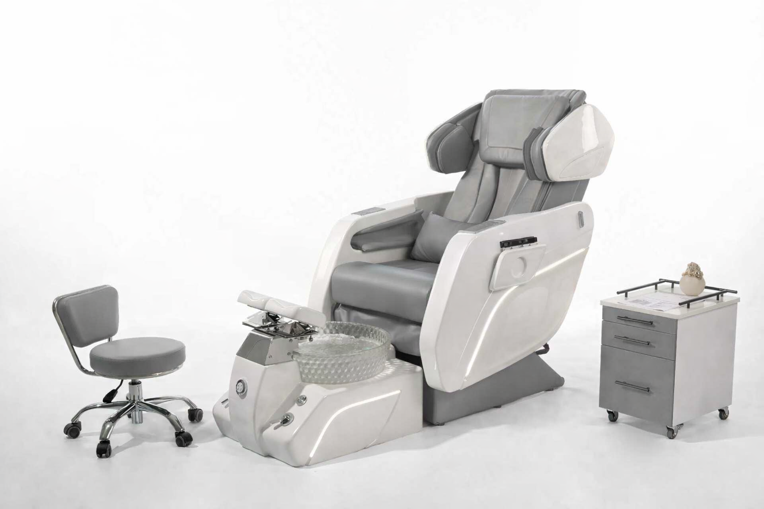 Quantum Comfort Spa Pedicure Chair - Gray