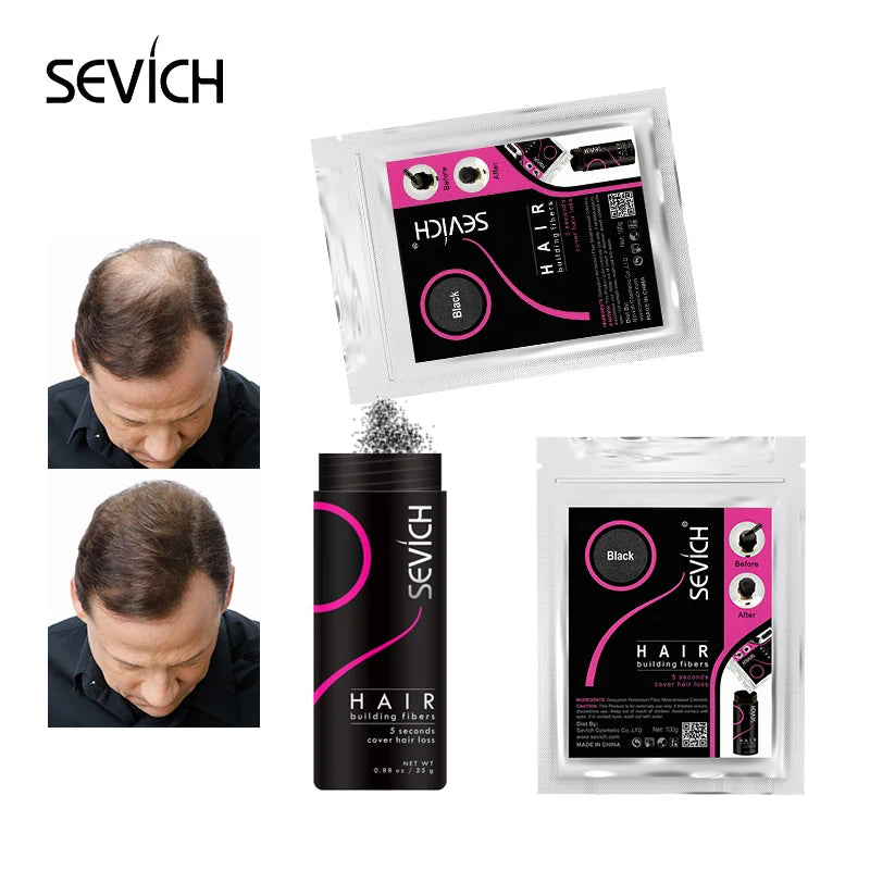 Hair Fibers Hair Building Keratin Powder Hair Color Volume Product Care Treatment Black/Dark Brown 300g Refill