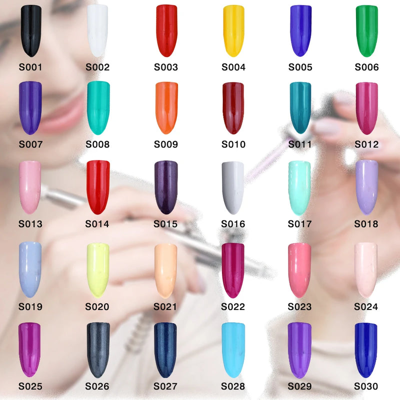 OPHIR Airbrush Nail Gel Manicure UV LED Gel for Airbrush Alcohol Base 3 Step Nail Art Polish Gel 30 Color for Choose S001-