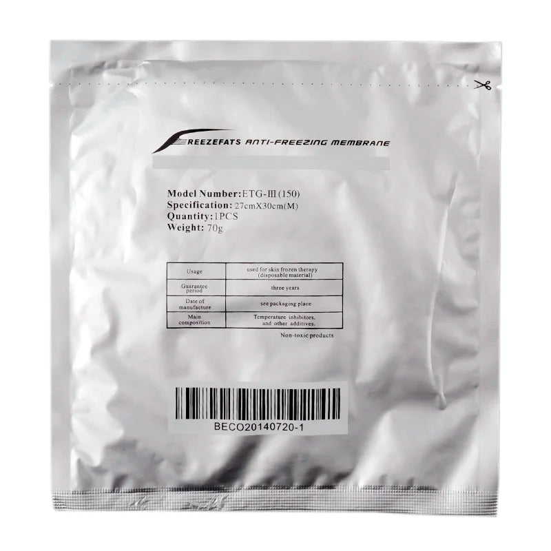 100% Effect New Arrival Lowest Price Anti freeze Membrane 27*30cm 34*42cm Antifreeze Membrane Cryo Pad for Cryolipolysis 10pcs