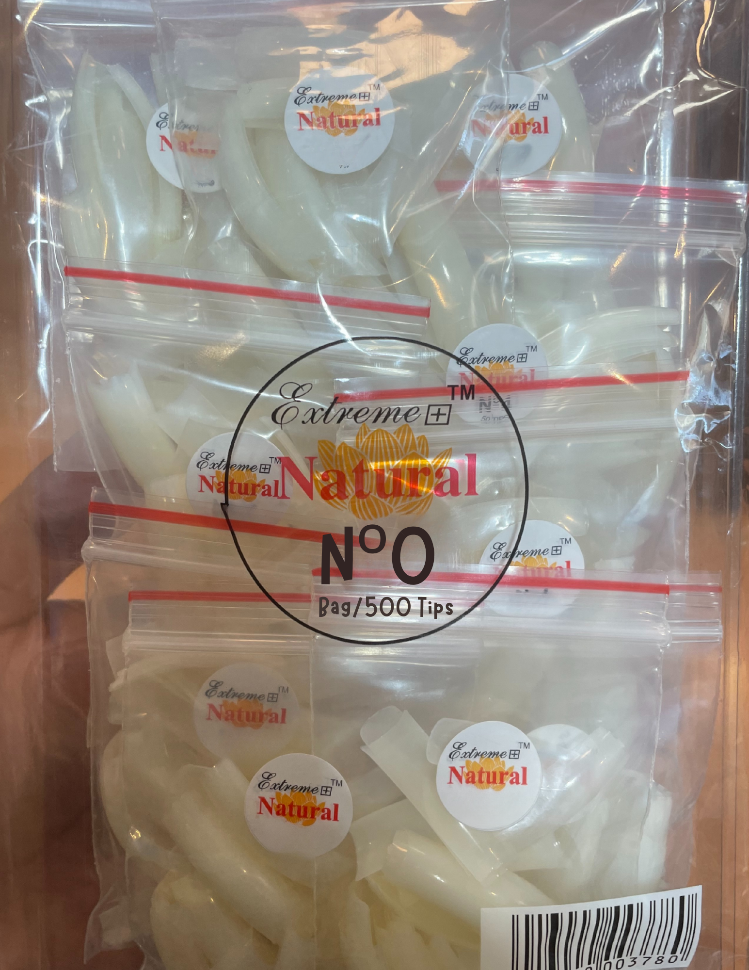 EXTREME+ Natural Tips # 0 - Small bag/500tips