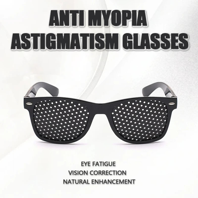 Anti-myopia Astigmatism Glasses With Holes Vision Correction Fatigue Pin Hole Glass Eyesight Improvement Natural Eye Protection