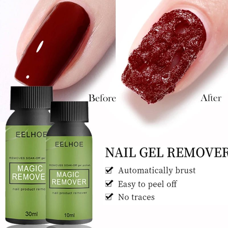 10/20/30ml Magic Remover Nail Gel Polish Remover Manicure Set Acrylic Clean Degreaser For Nail Art UV Gel Polish Remover
