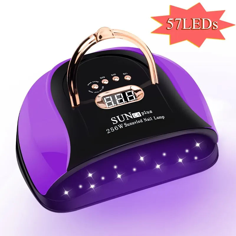 57LEDs UV LED Nail Dryer for Fast Curing Dry All Nail Gel Polish Nail Lamp Manicure Drying Timer Auto Sensor Manicure Salon Tool