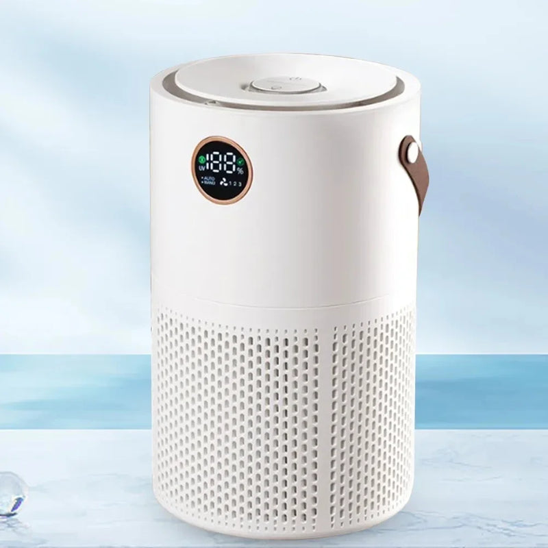 Air Cleaner 10000mAh Desktop Air Purifier Silent Negative Ion Air Purifier Portable Deodorization for Bedroom Office Living Room