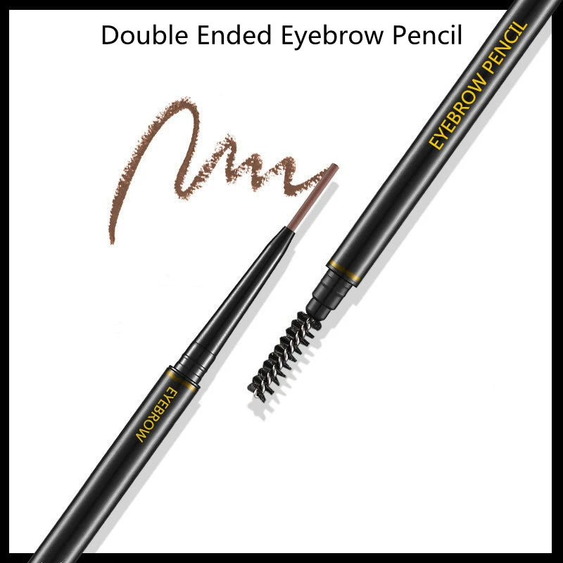 Waterproof Natural Long Lasting Paint Tattoo Eyebrow With Brush Black Brown Eyebrow Pencil Makeup Tools