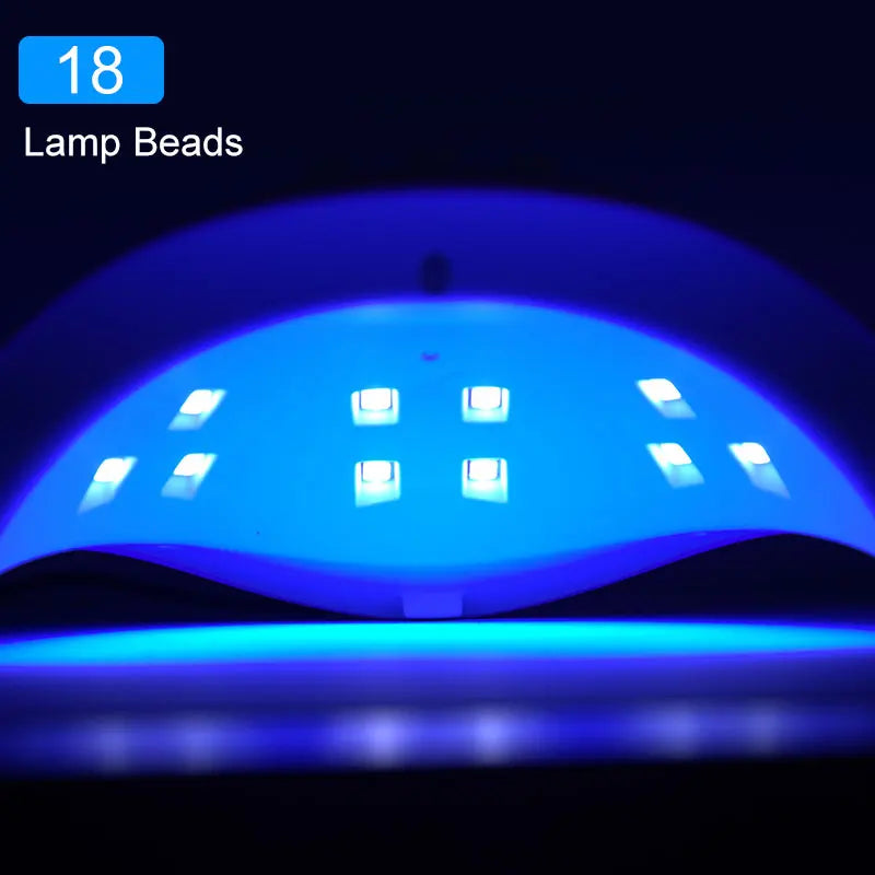 Hot Nail Dryer Machine Portable USB Cable Home Use Nail Lamp For Drying Curing Nails Varnish with 18pcs Beads UV LED Lamp