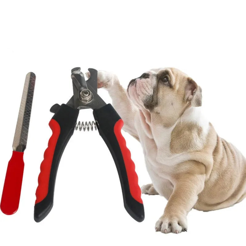 Dog and Cat Nail Clippers and Trimmers with Safety Guard to Avoid Over Cutting Toenail Grooming Razor with Nail File