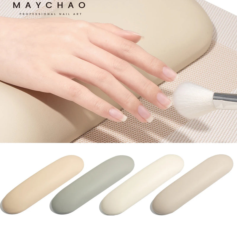 MAYCHAO 4Colors PU Soft Hand Palm Rest Manicure Table PVC Hand Pillow Cushion Arm Rest Russian Style Manicure Pillow Salon Tools