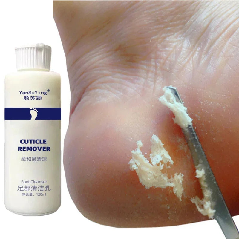 120ml Foot Exfoliator Softener 7 Seconds Remove Dead Skin & Calluses Foot Mask Anti-Cracked Heel Enhancer Nail Pedicure Kit