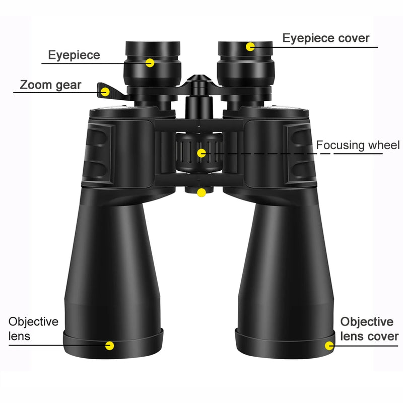 BORWOLF 10-380X100  High Magnification Long Range Zoom 10-60 Times Hunting Telescope Binoculars  HD Professiona  Zoom