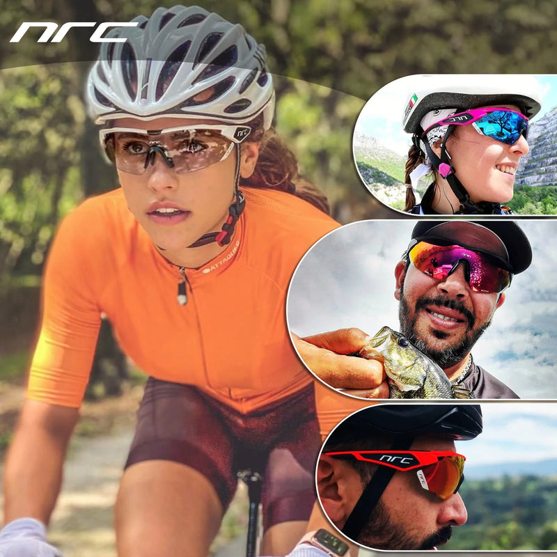 2023 NRC P-Ride Photochromic Cycling Glasses man Mountain Bike Bicycle Sport Cycling Sunglasses MTB Cycling Eyewear woman