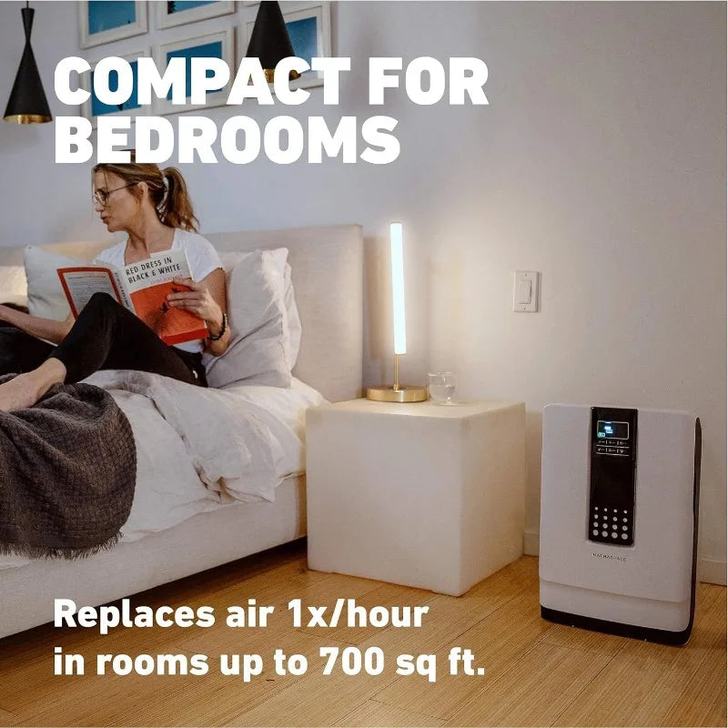HATHASPACE Smart Air Purifiers for Home, Large Room - HSP001 - True HEPA Air Purifier, Cleaner & Filter for Allergies, Smoke