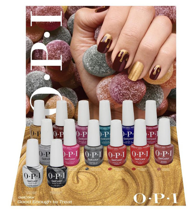 OPI GelColor Intelli-Gel Set FREE Top- Good Enough To Treat - Collection Holiday 2025 - Kit 1