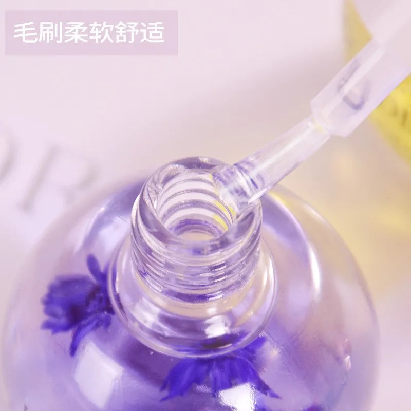 15ML Nail Nourishment Oil Dry Flower Nutrition Soften Oil Cuticle Revitalizer For Nail Treatment Manicure Care Oil Polish