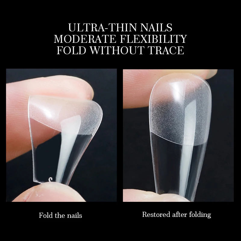 120pcs XXS Short Almond Full Cover Sculpted Soft Gel Nail Tips Press on Nail Extension System Nail Artificial Fake Nail Supplies