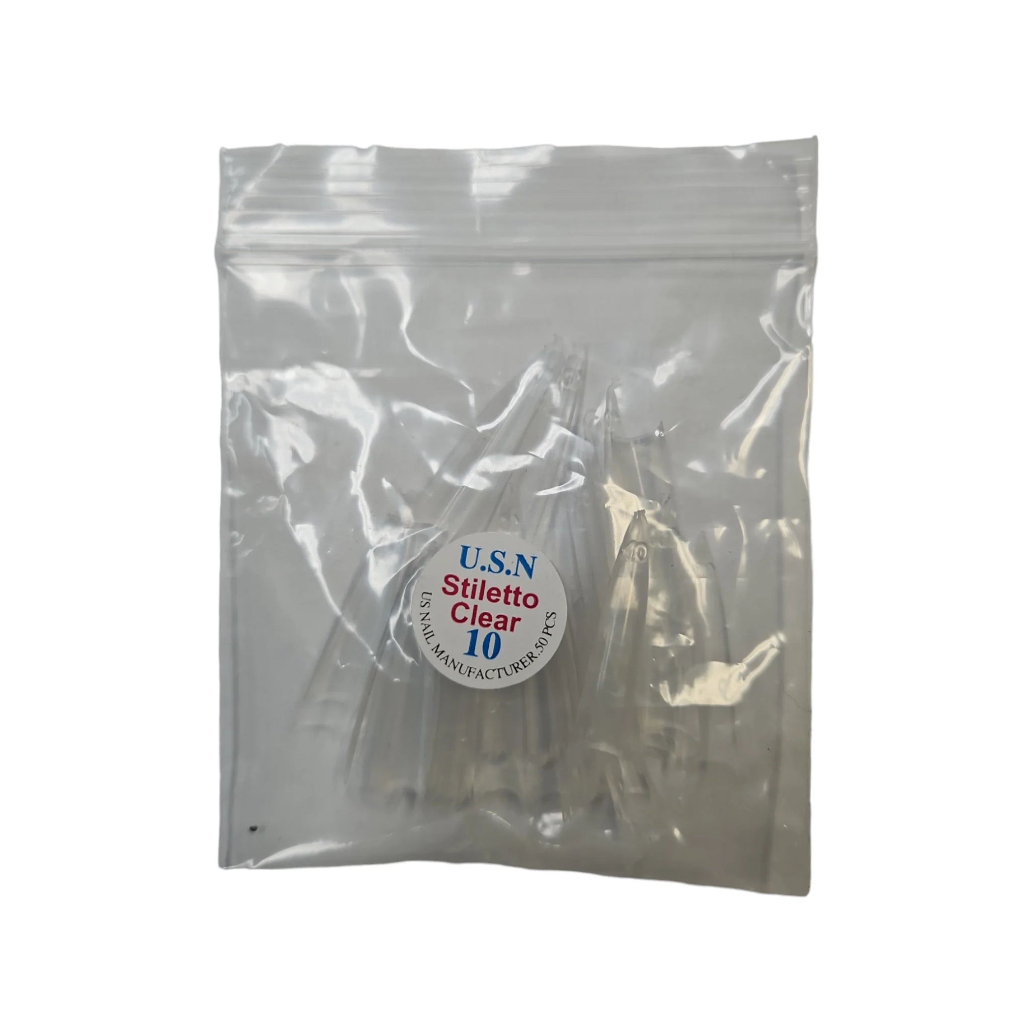 USN Stiletto Clear Tip #10