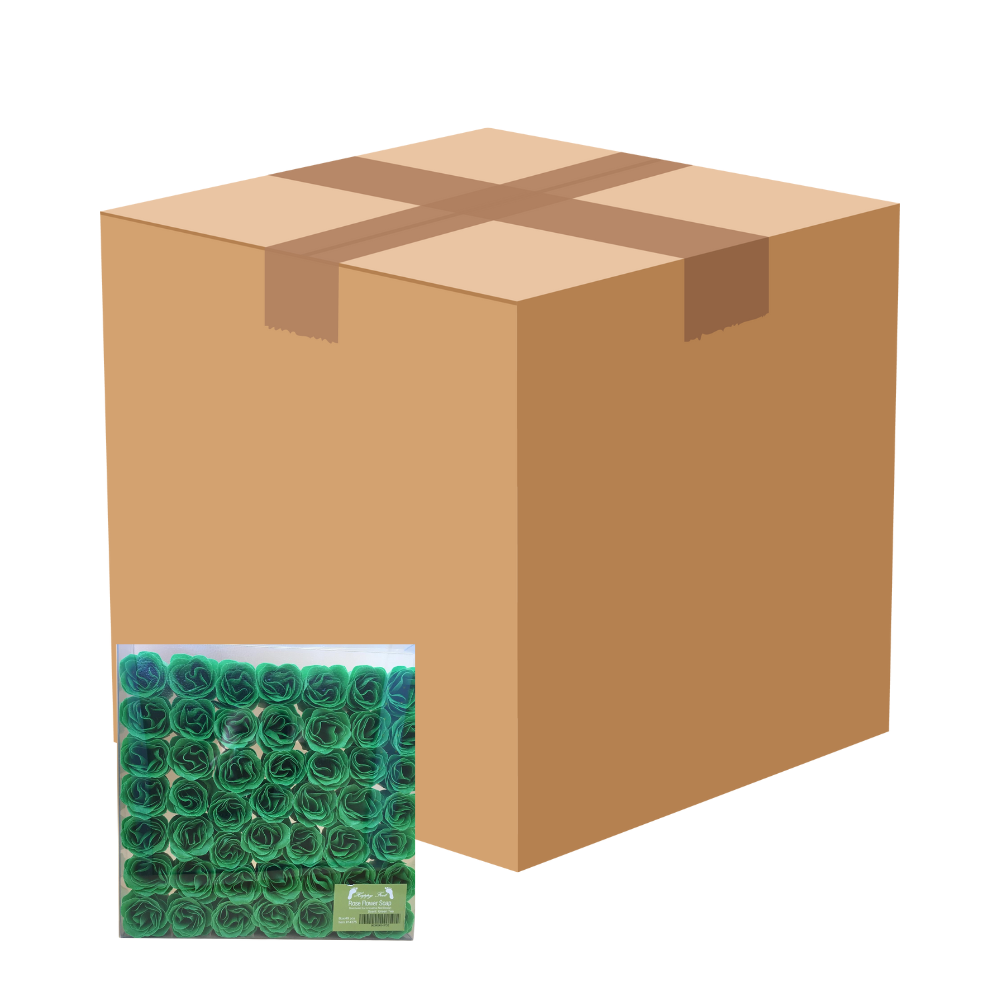HappyFeet Petal Rose Flower Soap for Spa - Green Tea - Case of 20 Boxes