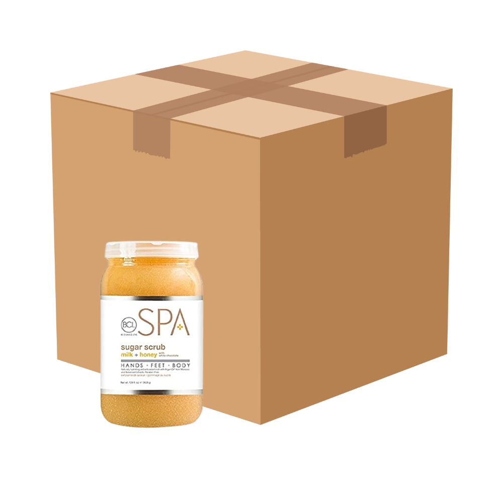 BCL Spa Sugar Scrub Milk & Honey With White Chocolate 128 oz - Case of 4